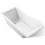 Kohler Underscore 66" x 32" Drop In Soaking Bath Tub with Reversible Drain, Molded Lumbar Support, and Slotted Overflow White