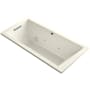 Kohler Underscore Rectangle 66" Drop In Acrylic Air / Whirlpool Tub with Reversible Drain and Overflow Biscuit
