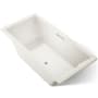 Kohler Underscore 72" Soaking Tub with Center Drain Biscuit