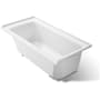 Kohler Archer 60" ExoCrylic Soaking Bathtub for Alcove Installations with Right Hand Drain White