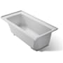 Kohler Archer 60" ExoCrylic Soaking Bathtub for Alcove Installations with Right Hand Drain Ice Grey