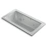 Kohler Archer 60" Drop In Whirlpool Tub Ice Grey