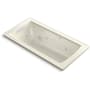 Kohler Archer 60" Drop In Whirlpool Tub Biscuit