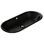 Kohler Iron Plains 33" Oval Cast Iron Drop-In or Undermount Bathroom Sink Black Black