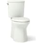 Kohler Irvine Comfort Height Two-Piece Elongated 1.28 GPF Toilet with Skirted Trapway, Revolution 360 and AquaPiston Flushing Technologies and Left-Hand Trip Lever Dune