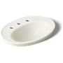 Kohler Serif 16-7/8" Drop In Bathroom Sink with 3 Holes Drilled and Overflow Biscuit