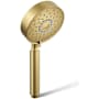 Kohler Purist 1.75 GPM Multi Function Hand Shower with MasterClean and Katalyst Vibrant Brushed Moderne Brass