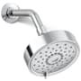Kohler Purist 1.75 GPM Multi Function Shower Head with MasterClean and Katalyst Air-Induction Spray Technology Polished Chrome