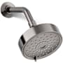 Kohler Purist 2.5 GPM Multi Function Shower Head with MasterClean and Katalyst Air-Induction Spray Technology Vibrant Titanium