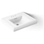 Kohler Memoirs Classic 24" Fireclay Pedestal Bathroom Sink with 3 Holes Drilled and Overflow White