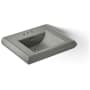 Kohler Memoirs Classic 24" Fireclay Pedestal Bathroom Sink with 3 Holes Drilled and Overflow Thunder Grey