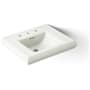 Kohler Memoirs Classic 24" Fireclay Pedestal Bathroom Sink with 3 Holes Drilled and Overflow Dune