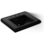 Kohler Memoirs Classic 27" Fireclay Pedestal Bathroom Sink with 3 Holes Drilled and Overflow Black