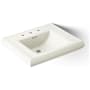 Kohler Memoirs Classic 27" Fireclay Pedestal Bathroom Sink with 3 Holes Drilled and Overflow Biscuit