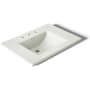 Kohler Memoirs Stately 30" Fireclay Pedestal Bathroom Sink with 3 Holes Drilled and Overflow Dune