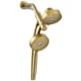 Kohler Purist 1.75 GPM Multi Function Shower Head with MasterClean Technology - Included Handshower and Hose Vibrant Brushed Moderne Brass