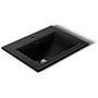 Kohler Memoirs Stately 17" Drop In Bathroom Sink with 1 Hole Drilled and Overflow Black