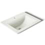 Kohler Memoirs Stately 17" Drop In Bathroom Sink with 1 Hole Drilled and Overflow Dune