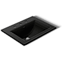 Kohler Memoirs Stately 17" Drop In Bathroom Sink with 3 Holes Drilled and Overflow Black