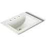 Kohler Memoirs Stately 17" Drop In Bathroom Sink with 3 Holes Drilled and Overflow Dune