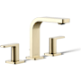 Kohler Parallel 1.2 GPM Widespread Bathroom Faucet with Pop-Up Drain Assembly Vibrant French Gold