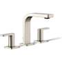 Kohler Parallel 1.2 GPM Widespread Bathroom Faucet with Pop-Up Drain Assembly Vibrant Brushed Nickel