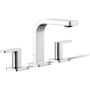 Kohler Parallel 1.2 GPM Widespread Bathroom Faucet with Pop-Up Drain Assembly Polished Chrome