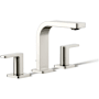 Kohler Parallel 1.2 GPM Widespread Bathroom Faucet with Pop-Up Drain Assembly Vibrant Polished Nickel