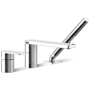 Kohler Parallel Deck Mounted Tub Filler with Built-In Diverter - Includes Hand Shower Polished Chrome