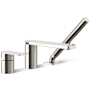 Kohler Parallel Deck Mounted Tub Filler with Built-In Diverter - Includes Hand Shower Vibrant Polished Nickel