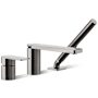 Kohler Parallel Deck Mounted Tub Filler with Built-In Diverter - Includes Hand Shower Vibrant Titanium