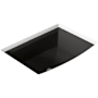 Kohler Archer 19-7/8" Undermount Bathroom Sink with Overflow Black