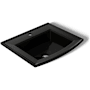 Kohler Archer 22-5/8" Drop In Bathroom Sink with 1 Hole Drilled and Overflow Black