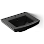 Kohler Archer 24" Pedestal Bathroom Sink with 1 Hole Drilled and Overflow Black