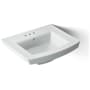 Kohler Archer 24" Pedestal Bathroom Sink with 3 Holes Drilled and Overflow Ice Grey