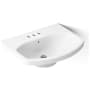 Kohler Cimarron 21" Pedestal Bathroom Sink with 3 Holes Drilled and Overflow White
