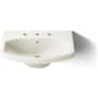 Kohler Cimarron 21" Pedestal Bathroom Sink with 3 Holes Drilled and Overflow Biscuit