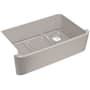 Kohler Ironridge 34" Undermount Single Basin Enameled Cast Iron Kitchen Sink with Basin Rack Truffle