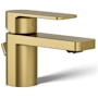Kohler Parallel 1.2 GPM Single Hole Bathroom Faucet with Pop-Up Drain Assembly Vibrant Brushed Moderne Brass