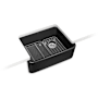 Kohler Ironridge 28-1/2" Undermount Single Basin Cast Iron Kitchen Sink Black Black