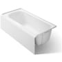Kohler Avec 60" Three Wall Alcove Acrylic Soaking Tub with Right Drain White