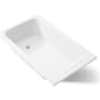 Kohler Avec 60" Drop In Acrylic Soaking Tub with Reversible Drain White