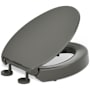 Kohler Hyten Elongated Toilet Seat with Quick Release Thunder Grey