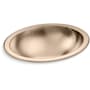 Kohler Bachata 16-11/16" Oval Stainless Steel Undermount Bathroom Sink with Overflow Vibrant Brushed Bronze