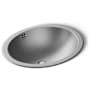 Kohler Bachata 16-11/16" Oval Stainless Steel Undermount Bathroom Sink with Overflow N/A