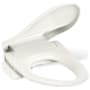 Kohler PureWash E545 Elongated Closed-Front Bidet Seat with Heated Seat, Adjustable Water Temperature and Pressure, Front and Rear Wash Modes, Automatically UV Light Self-Cleaning Wand, Quiet-Close, Quick-Release, and LED Night Light Technologies Biscuit