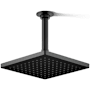Kohler Honesty Square 8" Single Function 1.75 GPM Rainhead with MasterClean Sprayface Matte Black