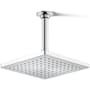 Kohler Honesty Square 8" Single Function 1.75 GPM Rainhead with MasterClean Sprayface Polished Chrome