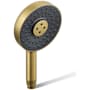 Kohler Statement 2.5 GPM Multi Function Hand Shower with MasterClean Sprayface and Katalyst Air Induction Technology Vibrant Brushed Moderne Brass