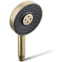 Kohler Statement 2.5 GPM Multi Function Hand Shower with MasterClean Sprayface and Katalyst Air Induction Technology Vibrant French Gold